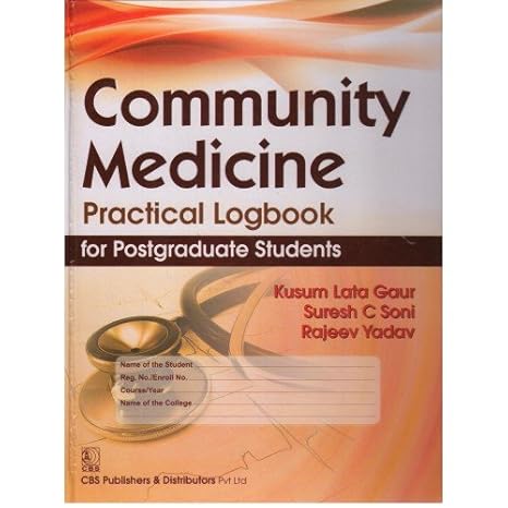 Community Medicine Practical Logbook For Postgraduate Students (Hb 2017) 